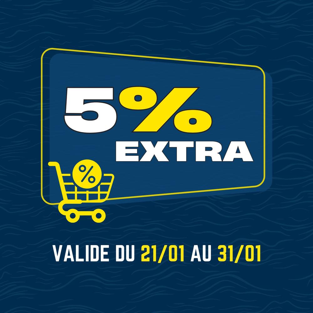 5% de remise supplémentaire en janvier: profitez-en dès maintenant!